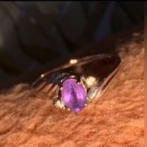 Amethyst Silver Ring